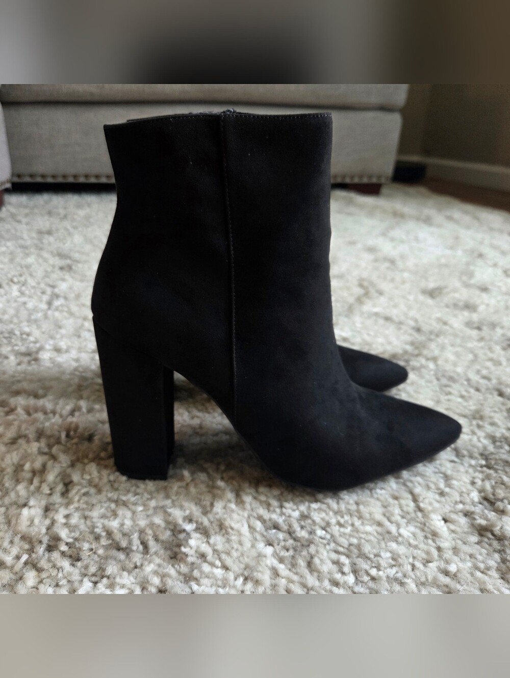 JustFab Rosamund Heeled Bootie Black